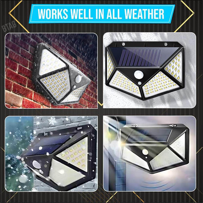 100 Led Motion Sensor Solar Light - ZEDIF