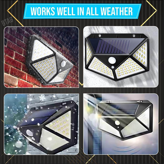 100 Led Motion Sensor Solar Light - ZEDIF