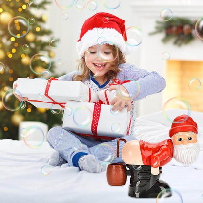 Bubble Blowing Santa Flashing Lights and Music - ZEDIF
