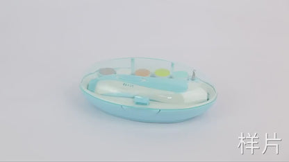 Baby Nail Trimmer with 6 Grinding Heads (LED Light, Whisper-Quiet)